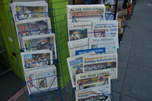 newspaper stand