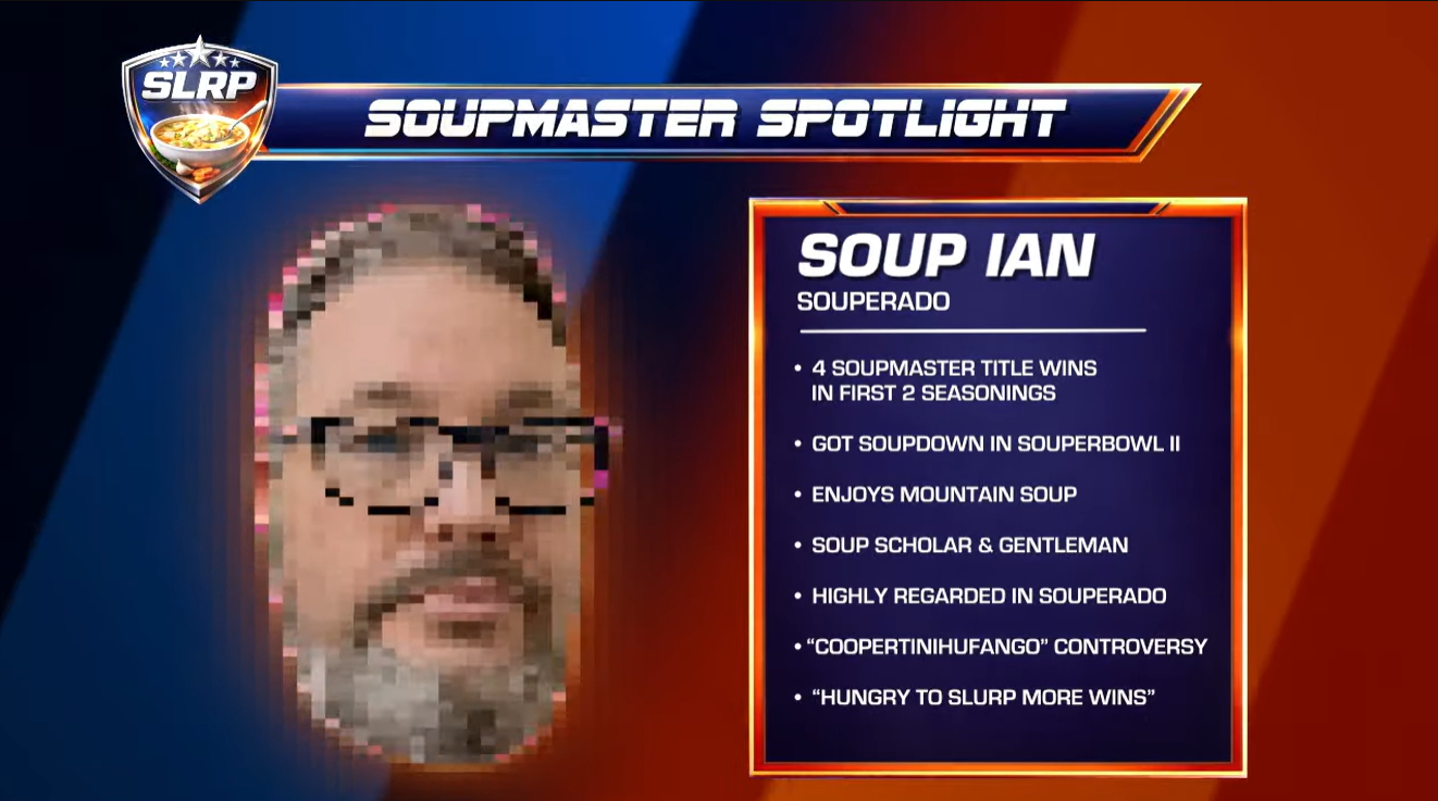 I'm now officially a five-time Soupmaster.