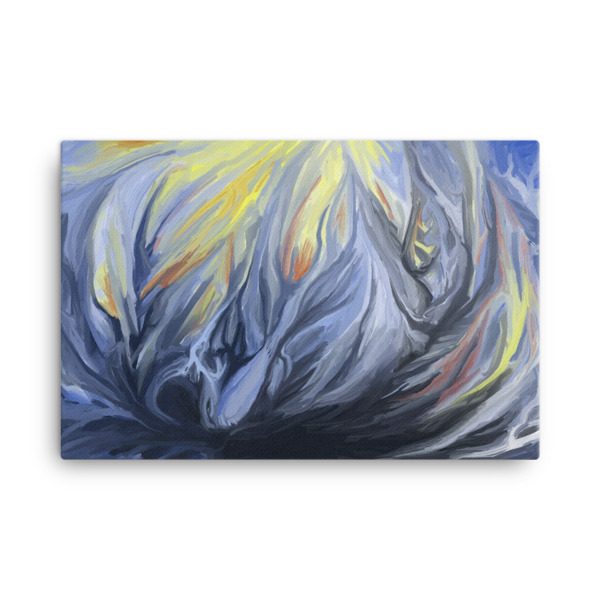 Blue Cave - 24x36 Canvas Print