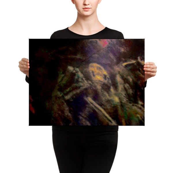 Crecked Skel - 18x24 Canvas Print - Image 2