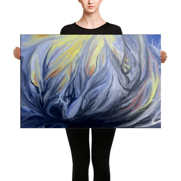 Blue Cave - 24x36 Canvas Print - Image 2